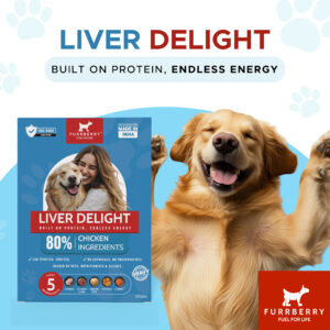 Furrberry Healthy Liver Delite | Premium Chicken Liver Treats High-Protein, Nutrient-Rich Dog Snack </br> (Buy 1 - Get 1 FREE)