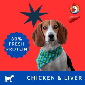 Real Chicken & Liver Dog Food High-Protein, Wholesome Nutrition </br> (Buy 1 - Get 1 FREE)
