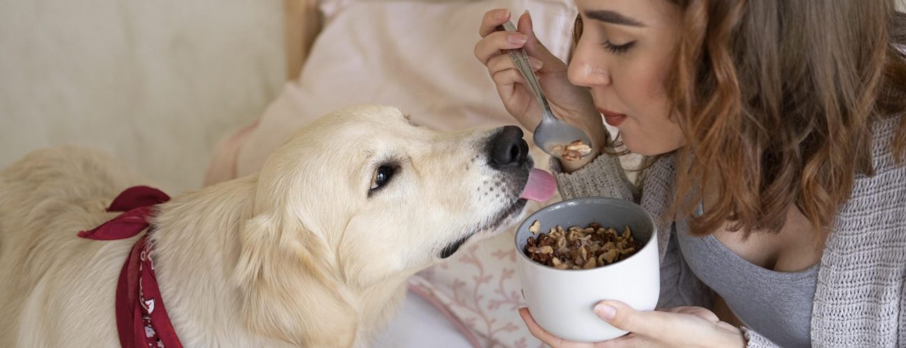 close-up-woman-cute-dog